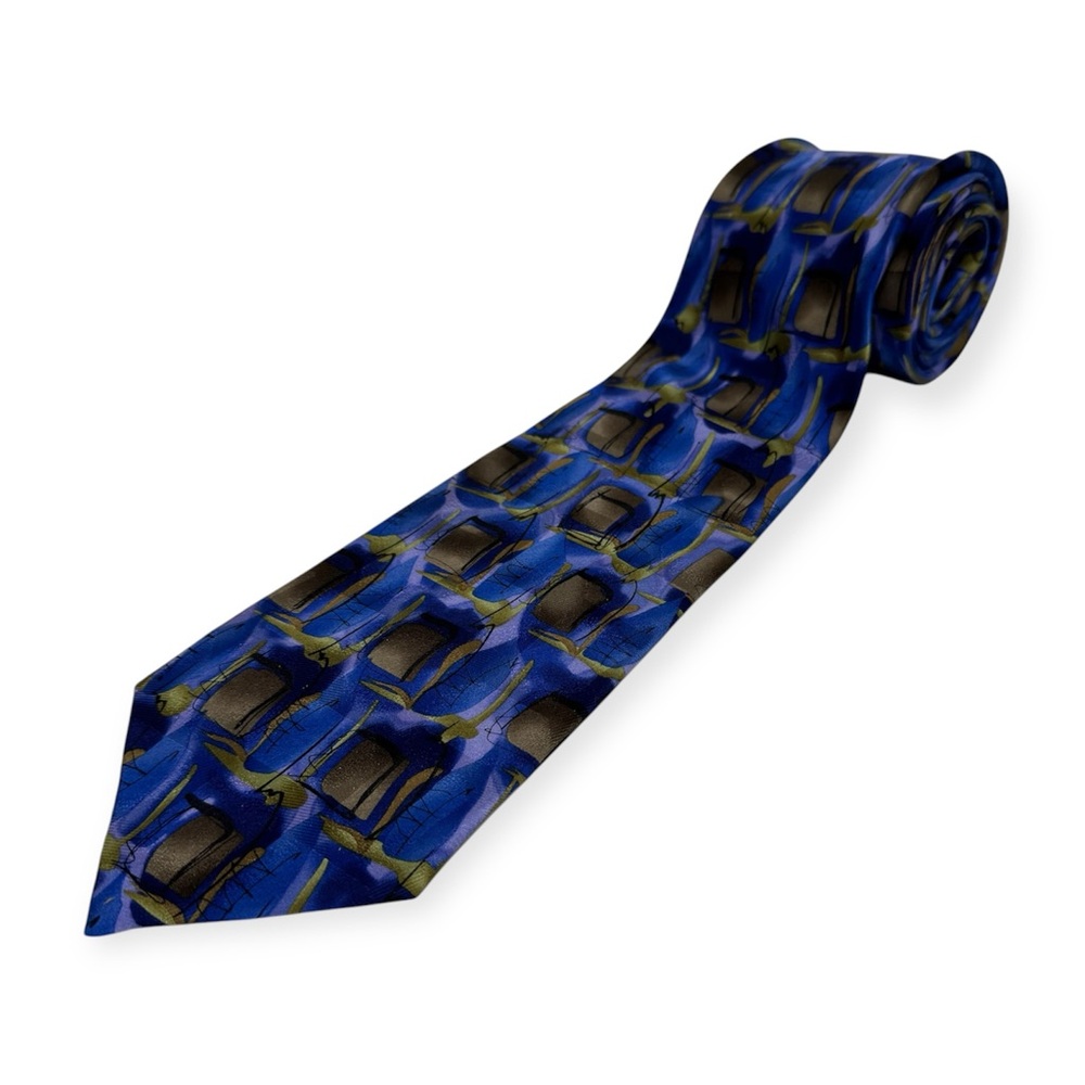 J. Garcia Limited Edition 2006 100% Silk Abstract Geometric Tie
